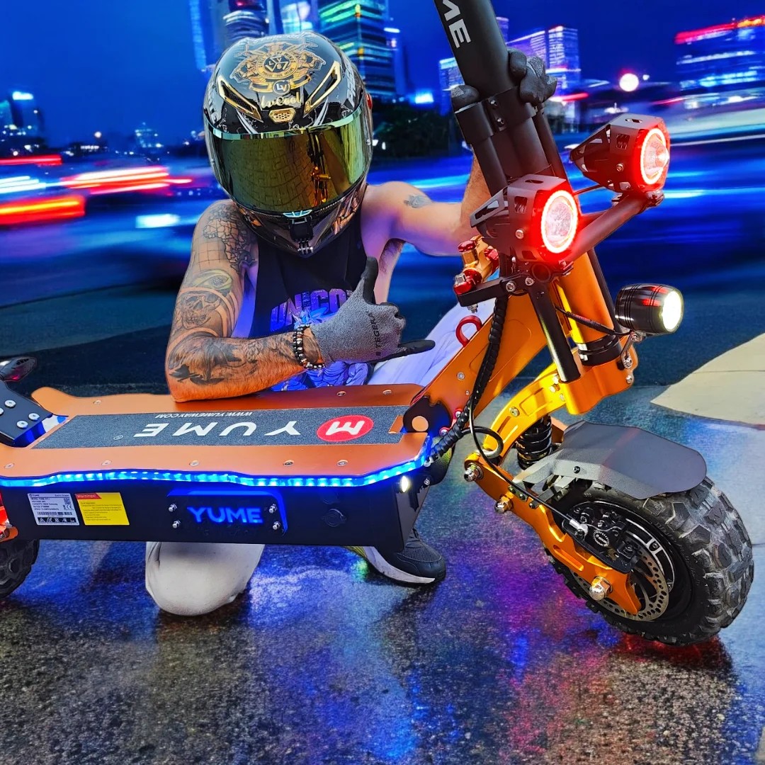 YUME X11+ Elektroroller Für Erwachsene, 6000 W, Doppelmotor, 60 V, 30 Ah, Batterie, 11-Zoll-Reifen, Höchstgeschwindigkeit 95 Km/h, Reichweite 100 Km thumbnail