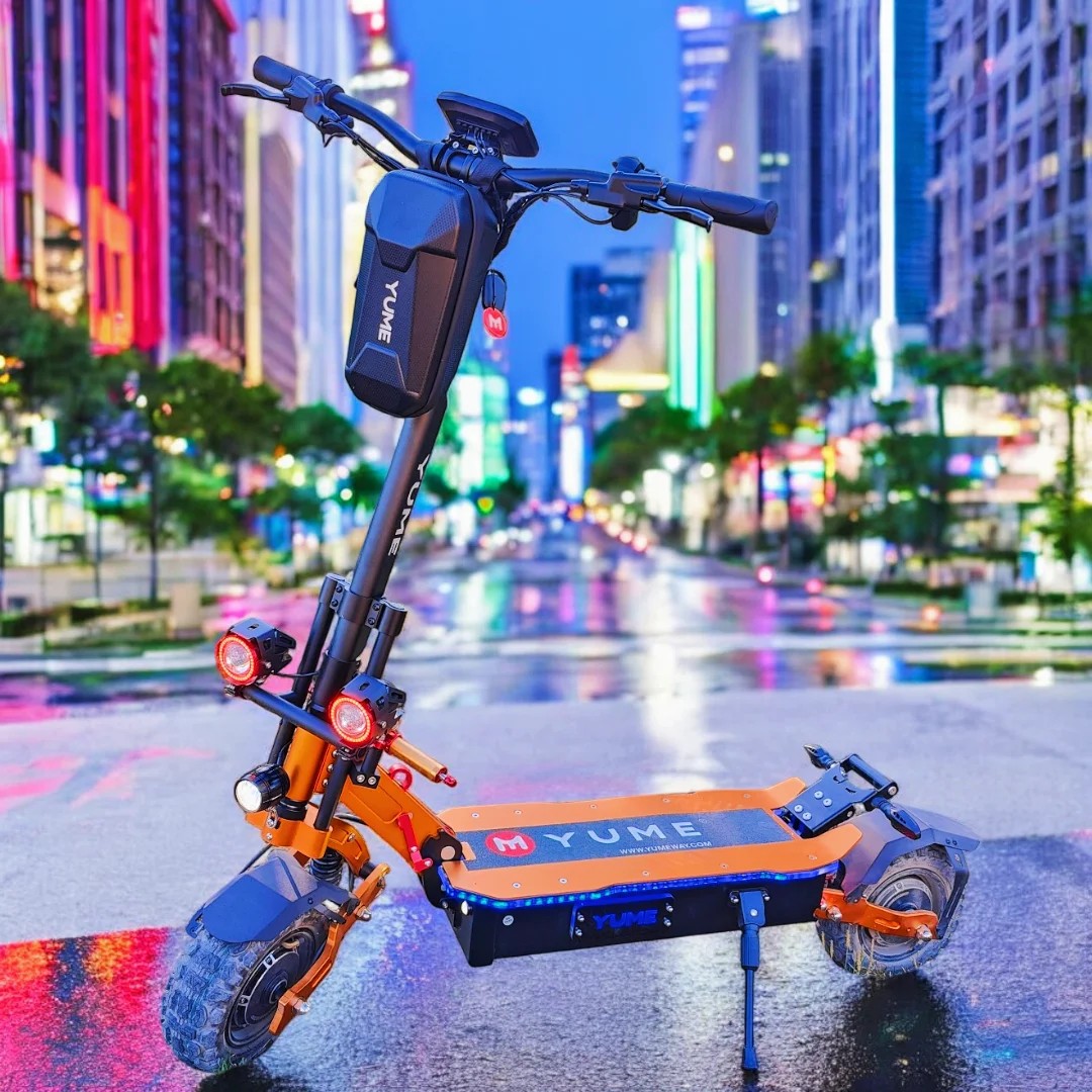 YUME X11+ Elektroroller Für Erwachsene, 6000 W, Doppelmotor, 60 V, 30 Ah, Batterie, 11-Zoll-Reifen, Höchstgeschwindigkeit 95 Km/h, Reichweite 100 Km thumbnail