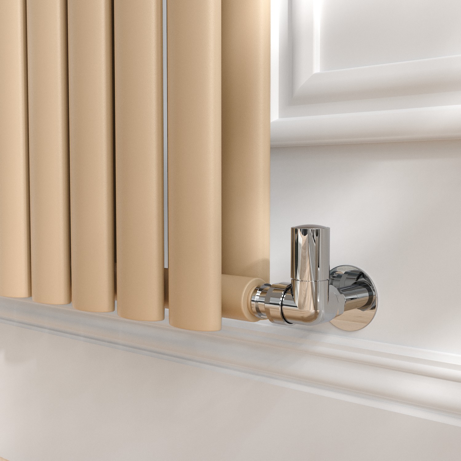 Sorrento Elk Brown Vertical Oval Designer Radiator 1800x590mm Double Panel 6229 BTU thumbnail