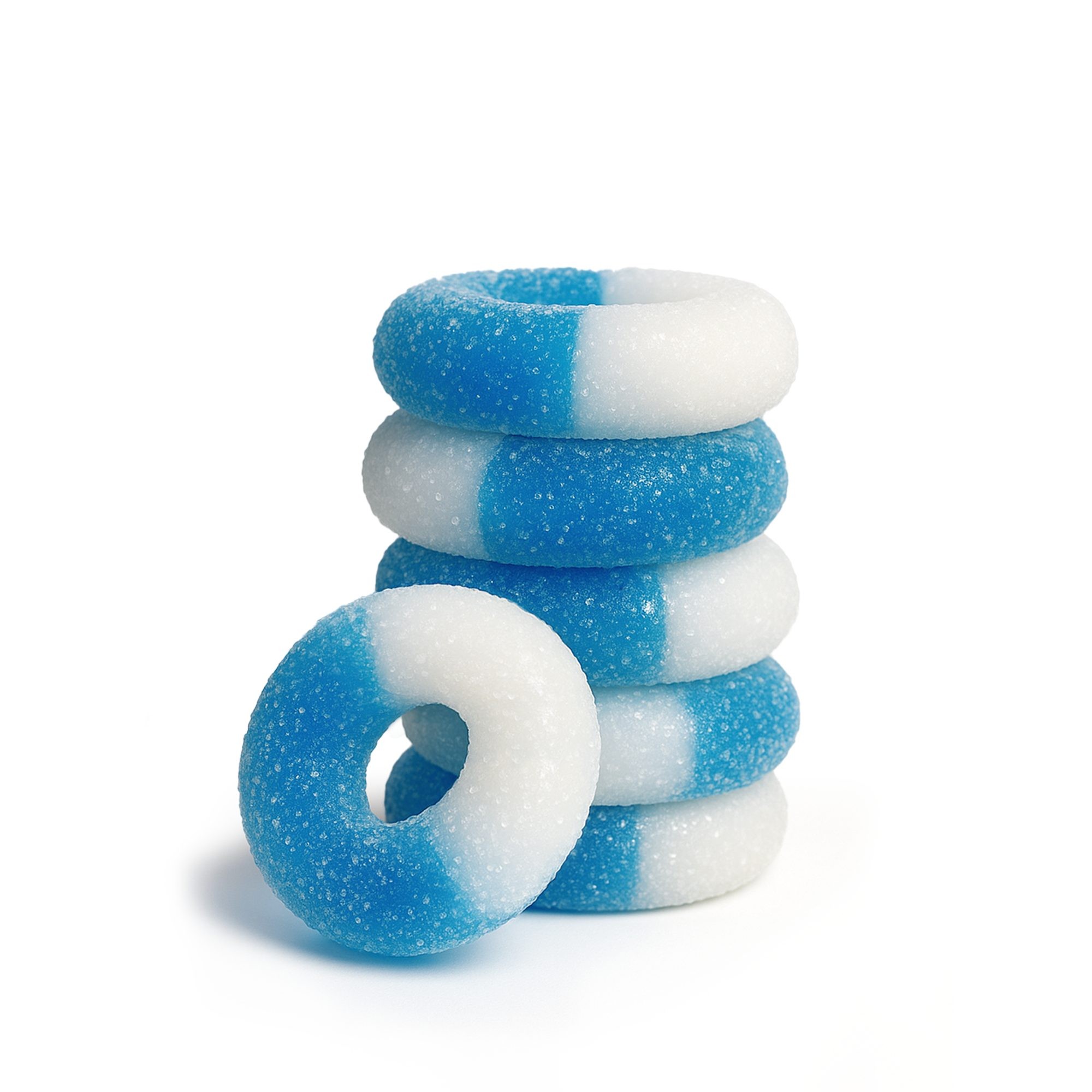 100mg Delta 8 Gummies - Sour Blue Raspberry Rings (1,500mg)