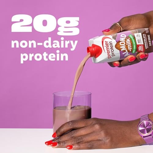 Premier Protein Chocolate Almond Milk Non-Dairy Protein Shake, 20g Protein, 5g Sugar, 160 Calories, 11 Fl Oz, 15 Pack thumbnail