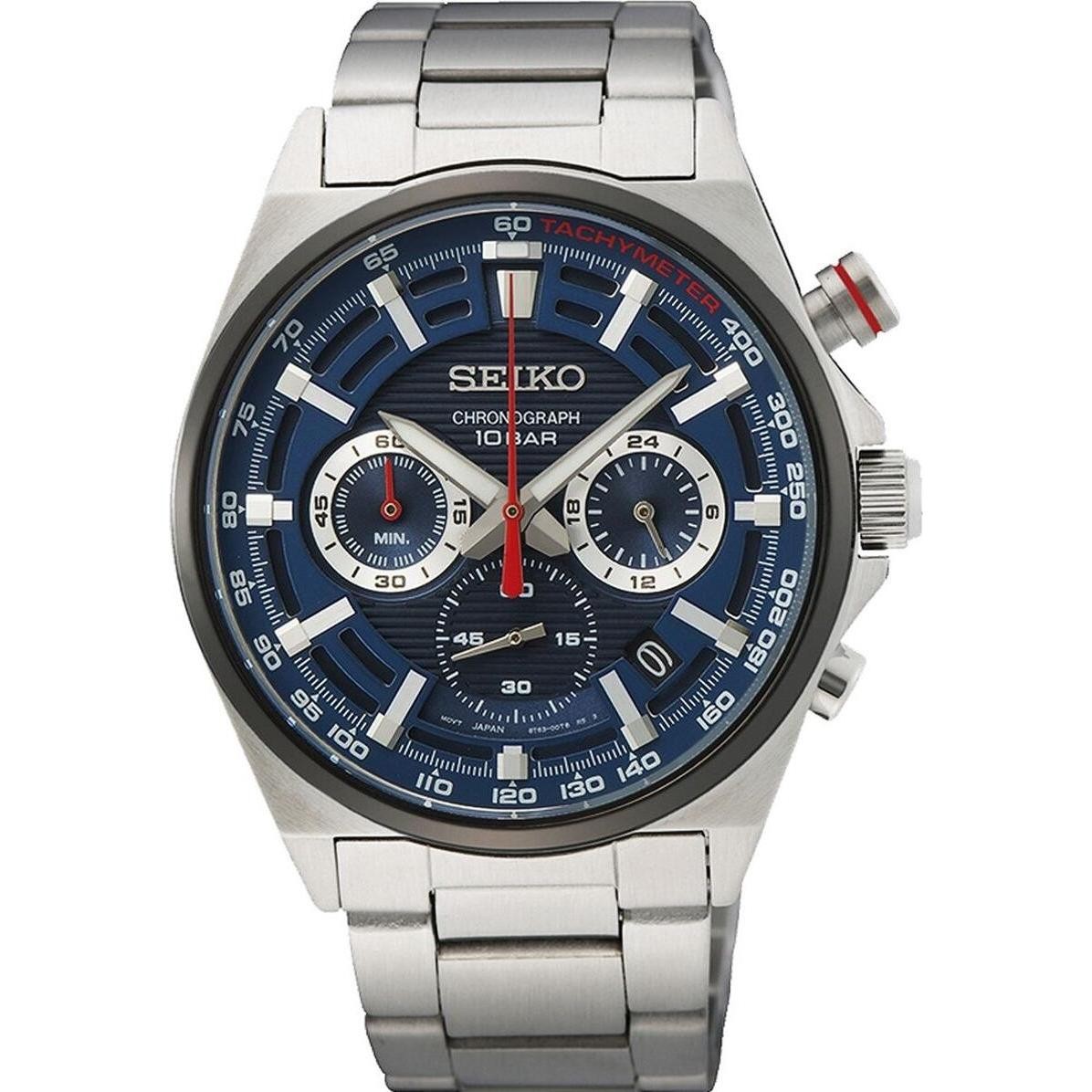 Seiko, Orologio Da Polso, Herrenuhr SSB407P1, Multicolore, (Cronografo)