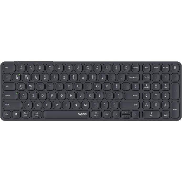 Rapoo E9710M Dunkelgrau Kabelloses Multimodus Deskset (Germania, Senza Fili), Tastiera, Grigio