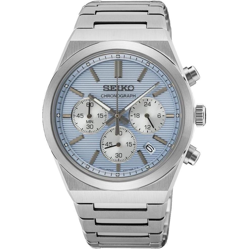 Seiko, Orologio Da Polso, SSB459P1, Nero, (Cronografo, 42mm)