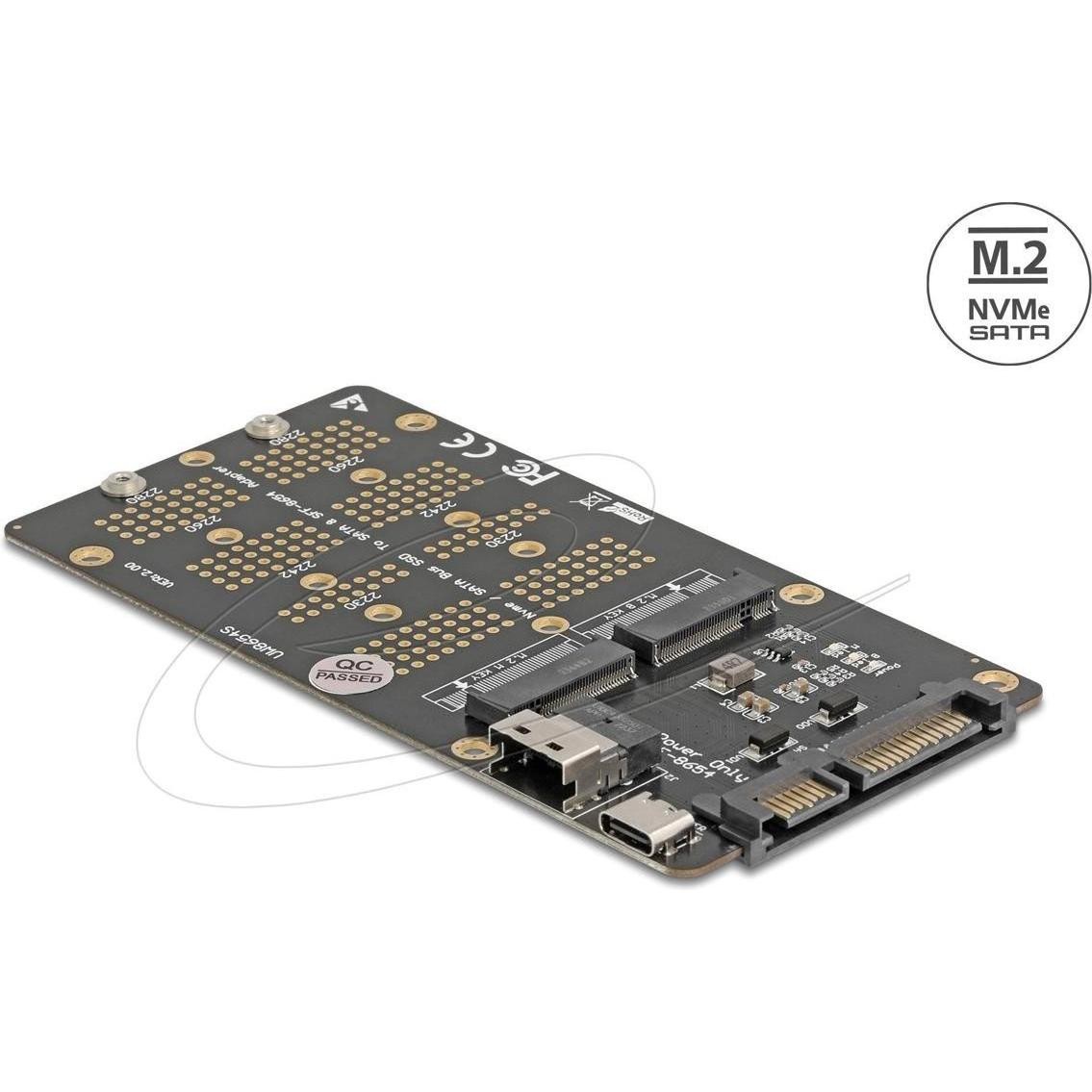 Delock Konverter M.2 Key M NVMe SSD Zu SFF-8654 Und M.2 Key, Accessori per Disco Rigido