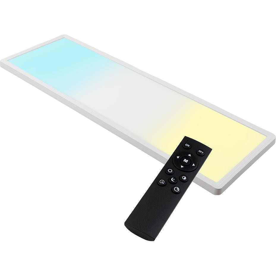 Luxula, Applique + Plafoniera, LED Aufbaupanel Mit Fernbedienung (2200lm)