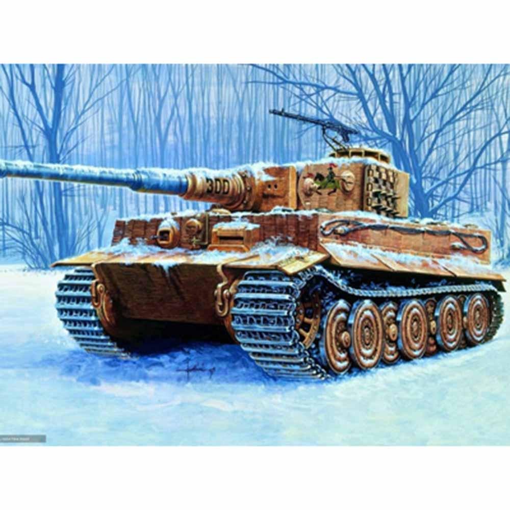 Peinture Diamant Thème  Tanks in the Snow , Broderie 5D Faite à La Main, Mosaïque En Point De Croix, Décoration D'intérieur, à Faire Soi-même 4