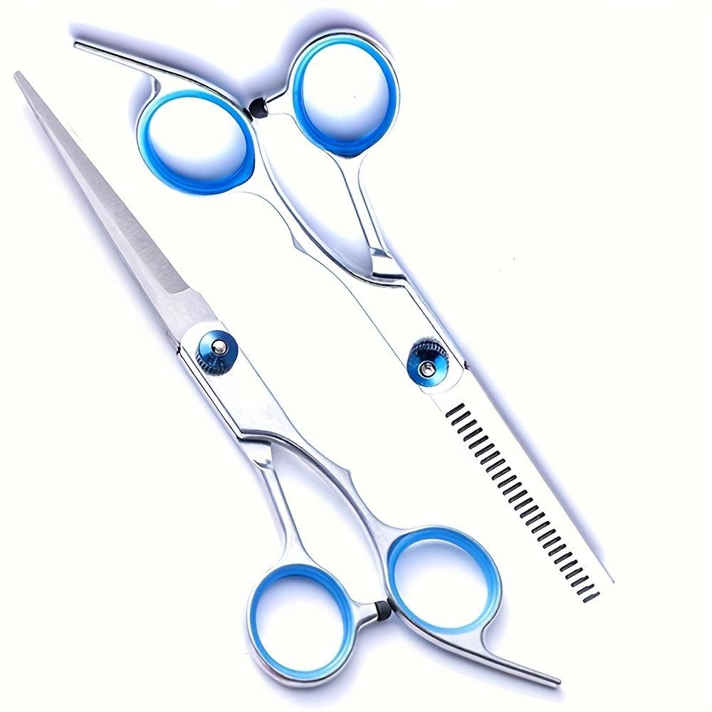Ciseaux De Coupe De Cheveux Professionnels En Acier Inoxydable - Ciseaux Texturisants Et Éclaircissants Pour Barbiers, Salons Et Usage Domestique - I thumbnail