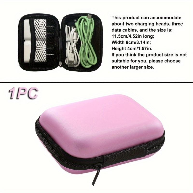 1 Pièce Organisateur électronique Portable Durable, Étui De Voyage Protecteur à Coque Rigide En EVA Avec Fermeture éclair, Contient Des Câbles D thumbnail