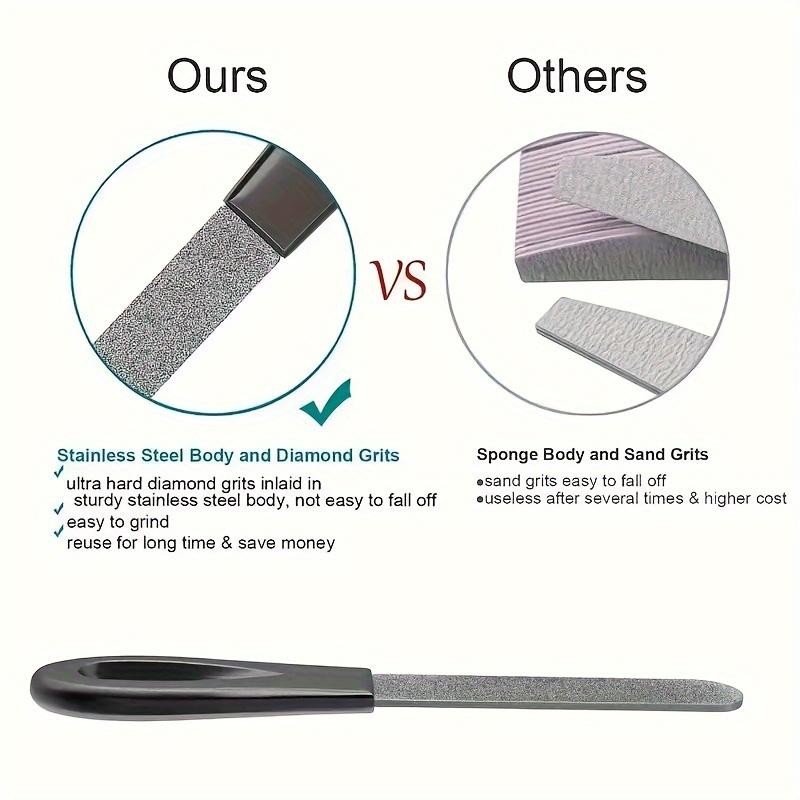 Lime En Acier Inoxydable, Durable Et Hypoallergénique, IDéale Pour Les Ongles Des Mains Et Des Pieds, Accessoire Parfait Pour Le Soin Des Ongles thumbnail