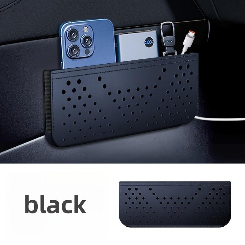1 Pièce Organisateur De Tableau De Bord De Voiture, Pochette De Rangement Adhésive Multifonctionnelle En Similicuir, Porte-gobelet Pour Véhicule Av