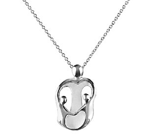Loving Family Sterling Mother & 2 Children Pend Ant with Chain
