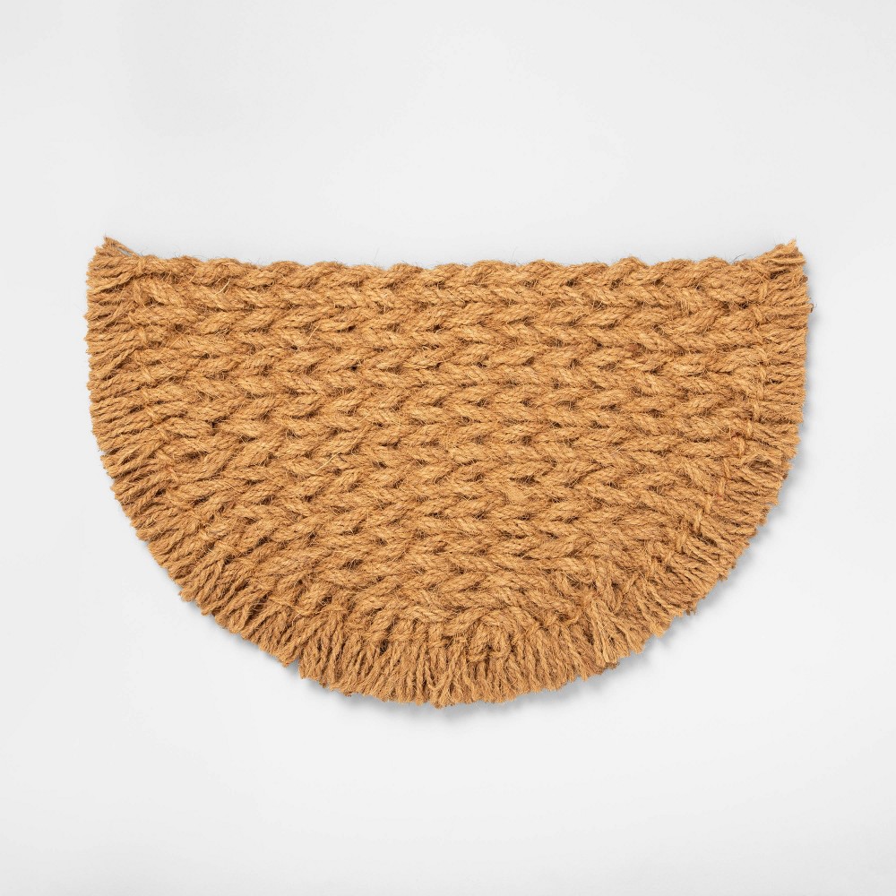 Half Circle Braided Coir Doormat - Hearth & Hand™ with Magnolia