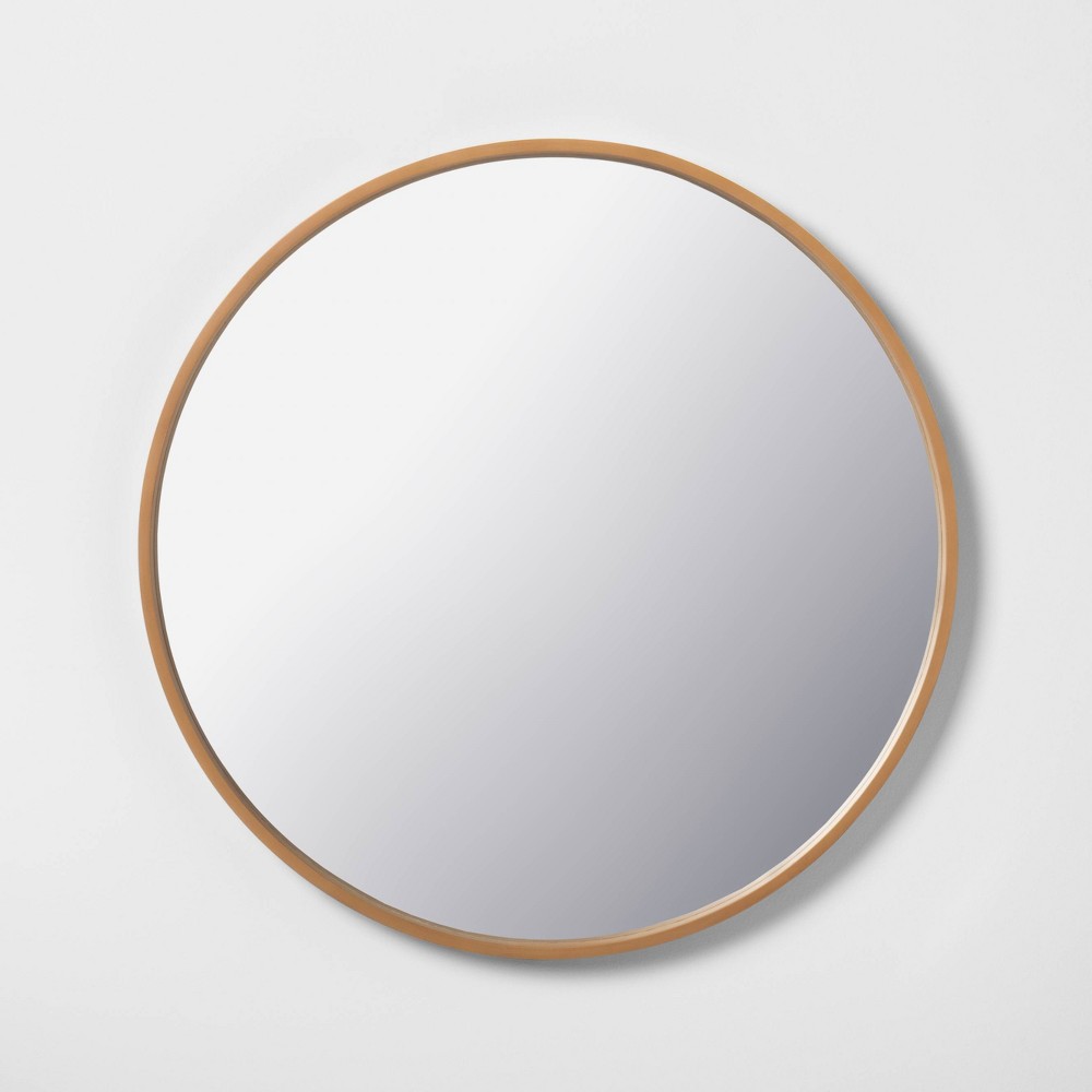 30" Round Framed Mirror Natural - Hearth & Hand™ with Magnolia