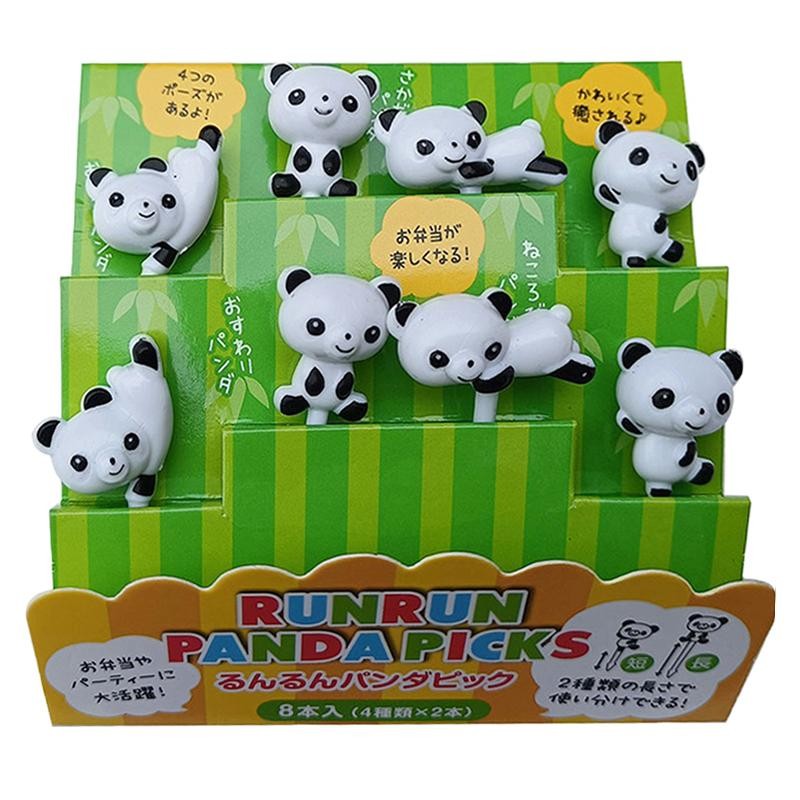 Fourchette à Fruits Mini Panda De Dessin Animé, 8 PièCES/ensemble, Collation Pour Enfants, Choix De Desserts, Tookpick