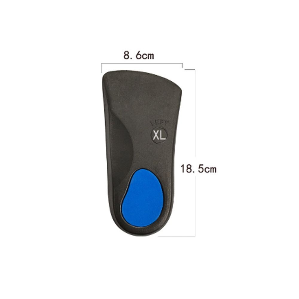 1 Paar Komfort Senkfuß Plantarfasziitis Überpronation Orthesen Einlegesohlen Fußgewölbeunterstützung 3/4 Einlegesohle Schuheinlagen XL 46-47 Blau thumbnail