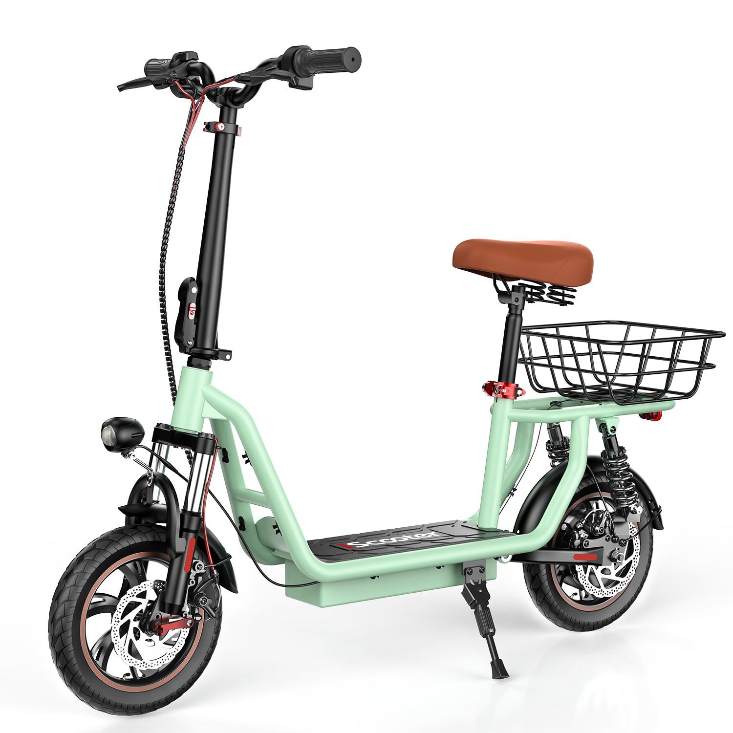 IScooter I12 Faltbarer Elektroroller 500W Motor 36V7.5Ah Lithium-Batterie Max. Geschwindigkeit 25 Km/h Max. Reichweite 30 Km Grün