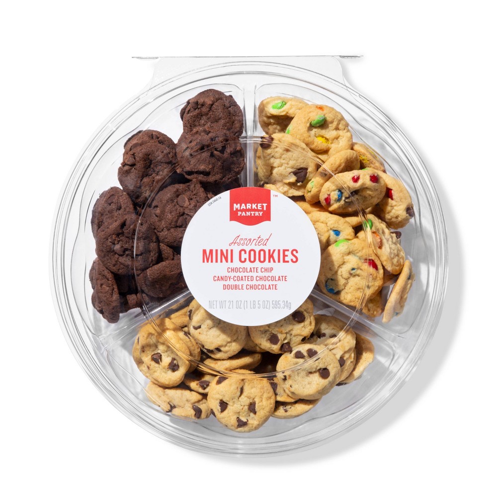 Mini Cookie Tray Variety Pack - 21oz - Market Pantry
