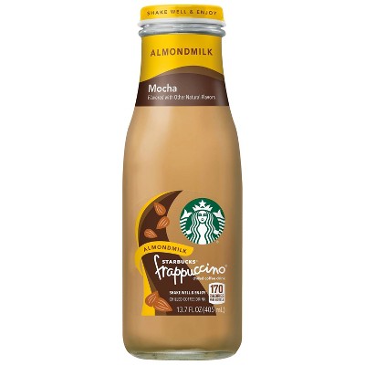 Starbucks Almondmilk Frappuccino Chilled Coffee Drink, Mocha, 9.5 Oz Bottles, 4 Pack thumbnail