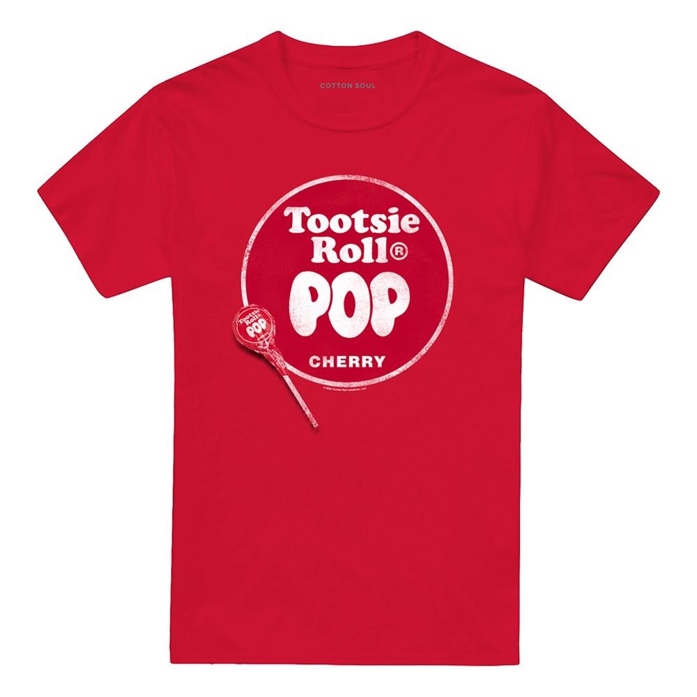 Tootsie Roll Unisex Erwachsenen Pop Logo T-Shirt M Rot