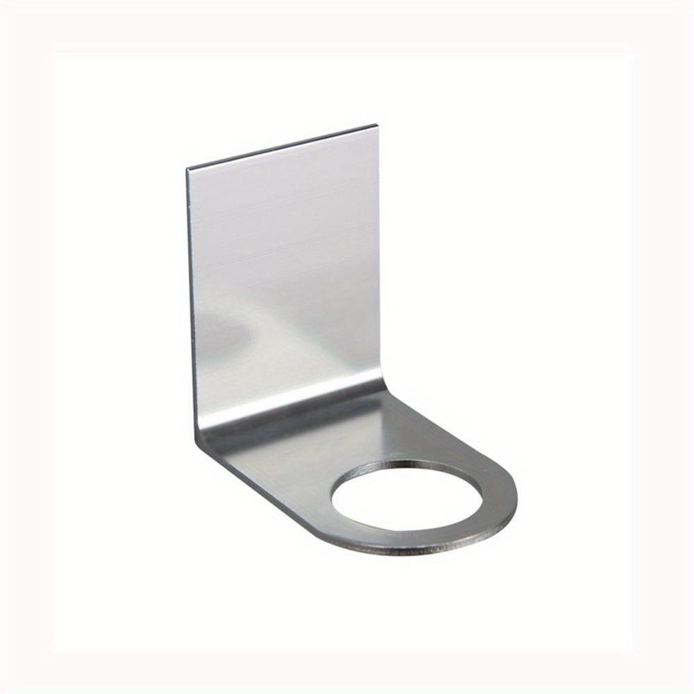 1 Pieza Portabotella De Jabón De Pared Gancho De Metal Sin Perforación Soporte Colgador De Botellas De Acero Inoxidable Suministros De Cocina Sin Ra
