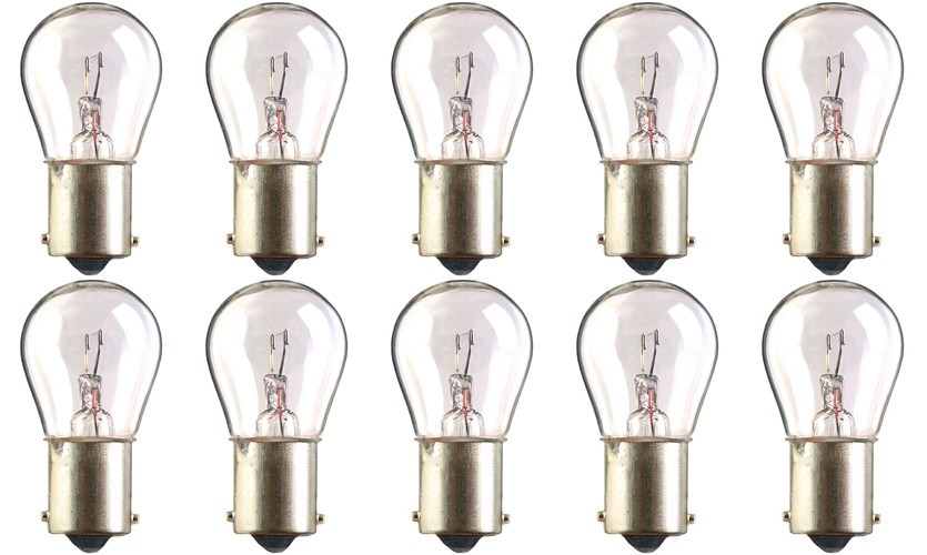 Box of 10 Bulbs NARVA 17421, 24 Volt, 15 Watt, BA15s