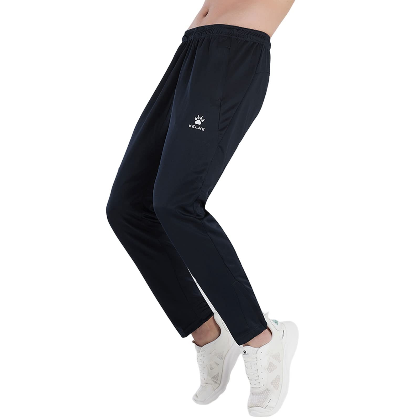 Pantalones De Chándal Kelme, Pantalones Jogger Para Correr, Pantalones Largos Para Exteriores, Corte Ajustado, Fitness Activo (Negro, 2XL) thumbnail