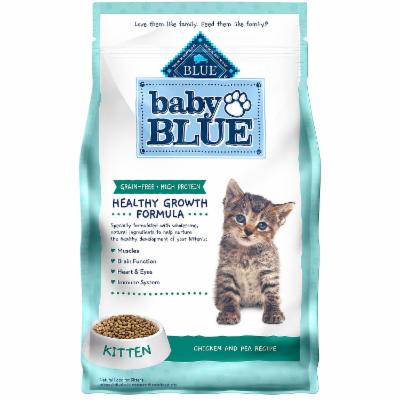 Blue Buffalo Baby BLUE Natural Kitten Dry Cat Food for Healthy Growth  Chicken  2-lb. Bag
