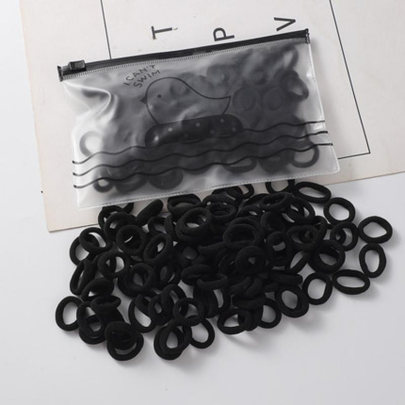 100 Stuks Elastische Hoofdband Kinderen Haar Touw Haarbanden Snoep Kleur Schattige Handdoek Haarring Voor Kleine Meisjes Kinderen Haaraccessoires thumbnail