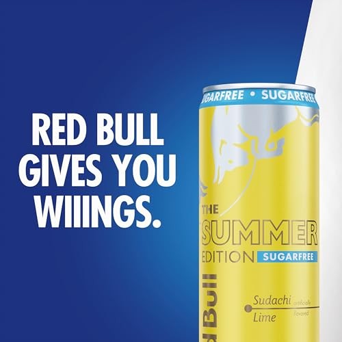 Red Bull Sugar-Free Summer Edition Sudachi Lime Energy Drink, with 114mg Caffeine Plus Taurine & B Vitamins, 12 Fl Oz, Pack of 24 Cans thumbnail