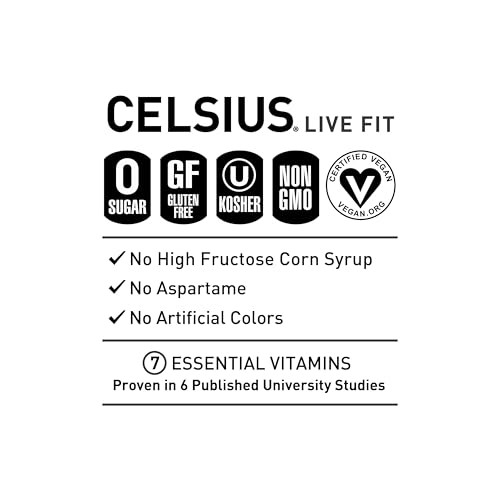 CELSIUS Sparkling Electric Vibe, Functional Energy Drink 12 Fl Oz (Pack of 12) thumbnail