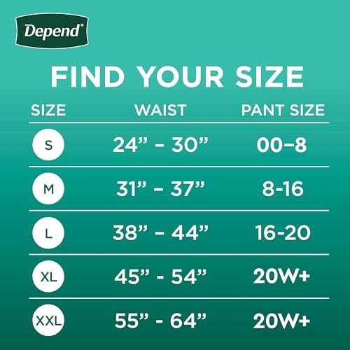 Depend Fresh Protection Adult Diapers, Incontinence & Postpartum Bladder Leak Underwear for Women, Disposable, Maximum, Large, Blush, 17 Count, Packag thumbnail