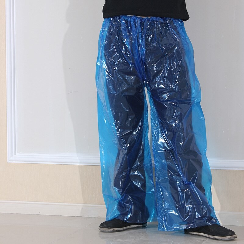 Pantalon De Pluie Jetable De Voyage, 4 PièCES/paquet, épais, Imperméable, Pour Plein Air, Camping, Randonnée, Pour Adultes, Unisexe, 6 Soies thumbnail