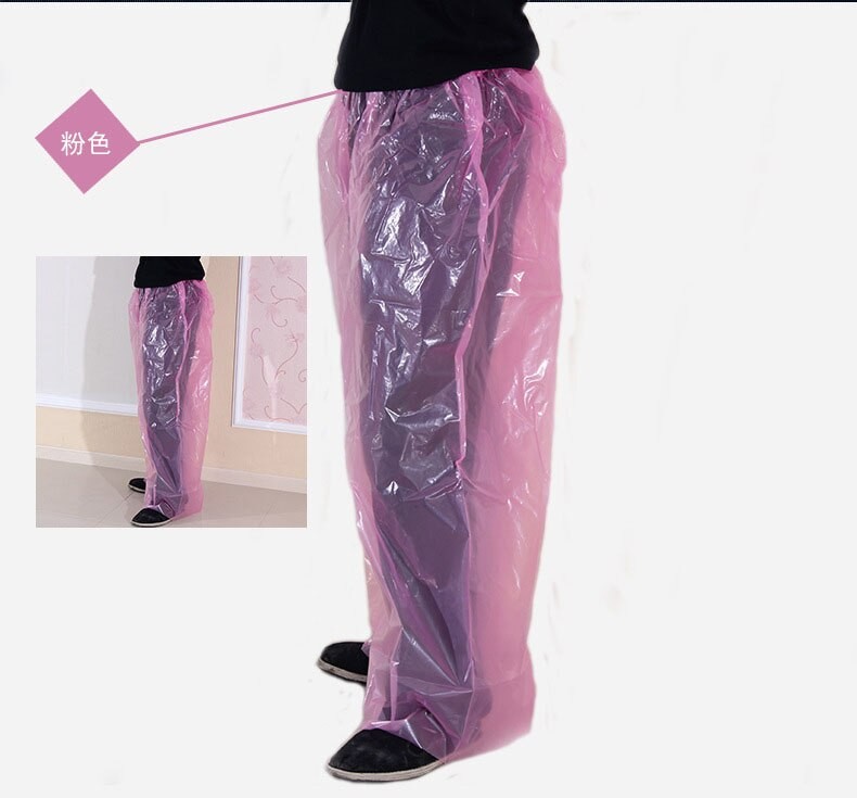 Pantalon De Pluie Jetable De Voyage, 4 PièCES/paquet, épais, Imperméable, Pour Plein Air, Camping, Randonnée, Pour Adultes, Unisexe, 6 Soies thumbnail