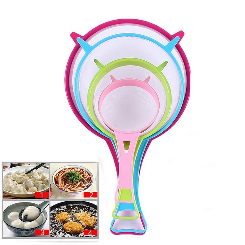 Passoire De Cuisine En Plastique, 4 PièCES/ensemble, Tamis Polyvalent, Ensemble De Quatre Tailles, Outils De Cuisine à Faire Soi-même, 2022