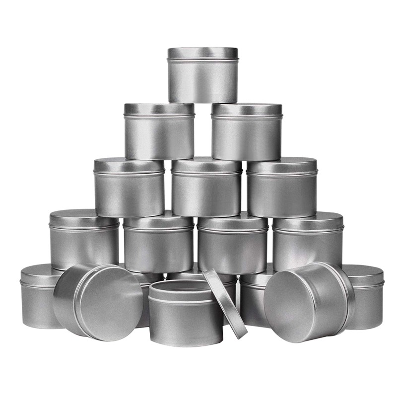 18 PièCES Bougie D'étain, 4 Oz, Récipients De Bougie Pour BOUGIE À BRICOLER SOI-MÊME, Récipient De Bougie, Bougie à La Main Outils De Fabricati thumbnail