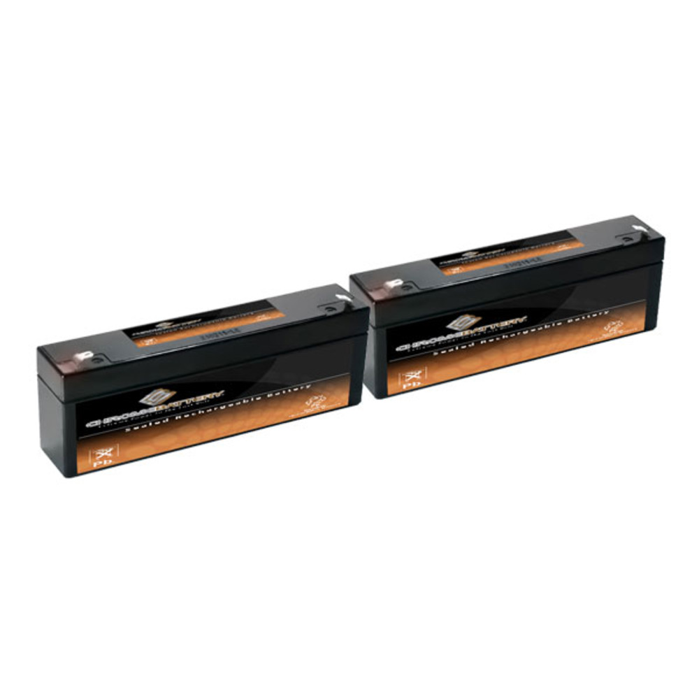 Chrome Battery 12V (12 Volt) 2.2Ah SLA Battery Replaces Ub1222 Ps-1220 Ps-1229 (2 Pack)