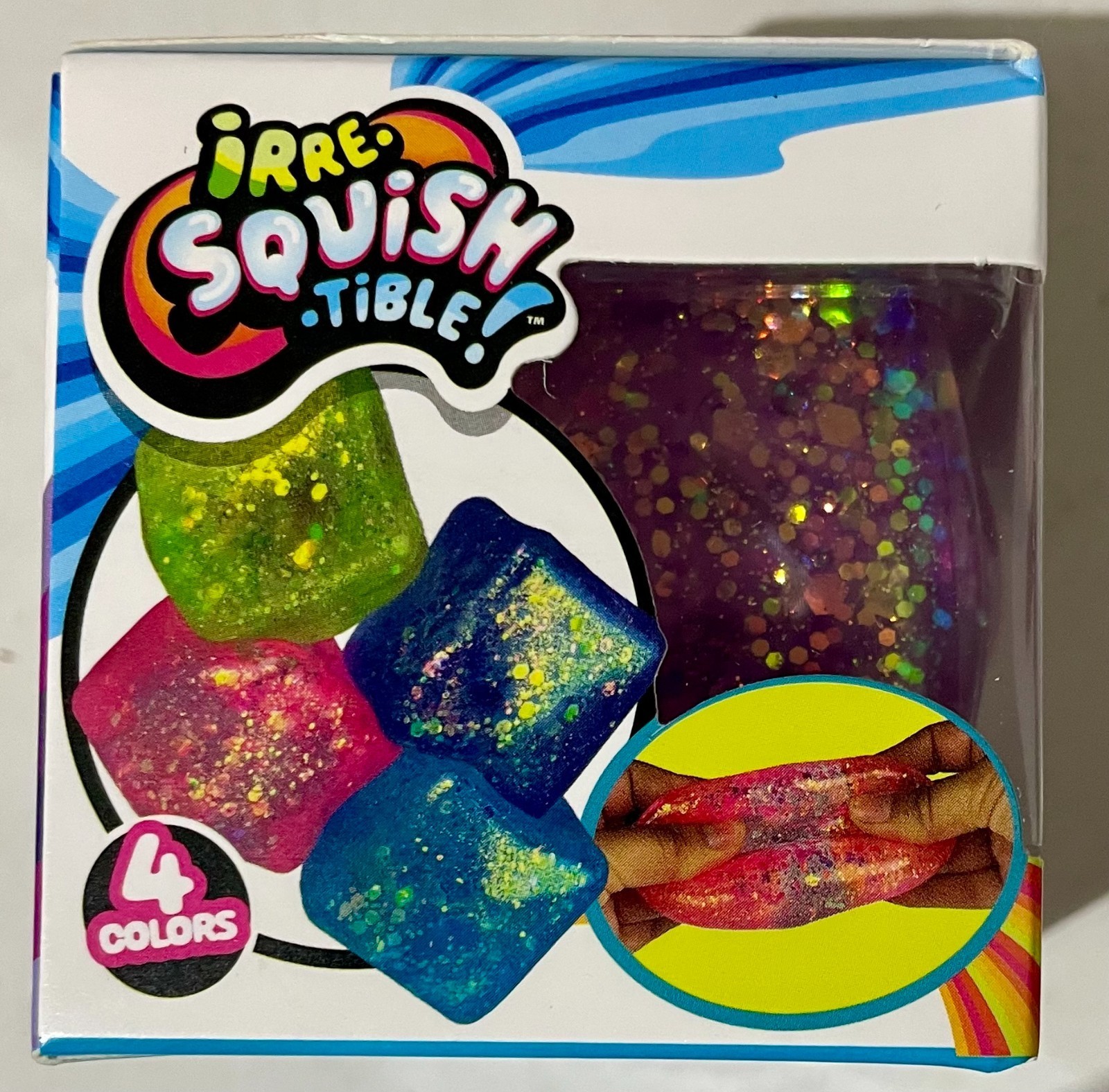 🔥VIRAL IrreSquishTible Kool Kube Purple Glitter Squishy Cube, NEW, Five Below thumbnail