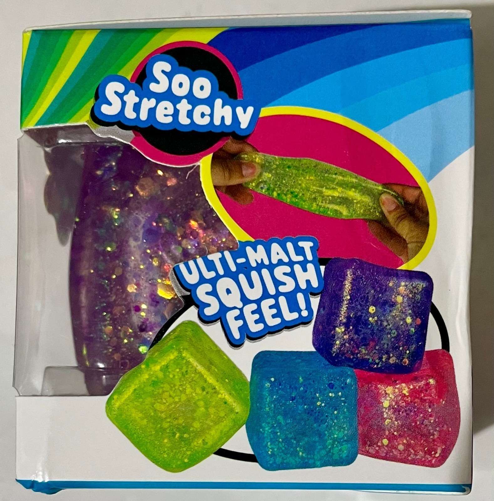 🔥VIRAL IrreSquishTible Kool Kube Purple Glitter Squishy Cube, NEW, Five Below thumbnail