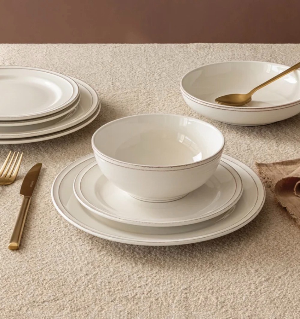 Over&back , 16 Piece - Lake Como  Stoneware Dinnerware Set