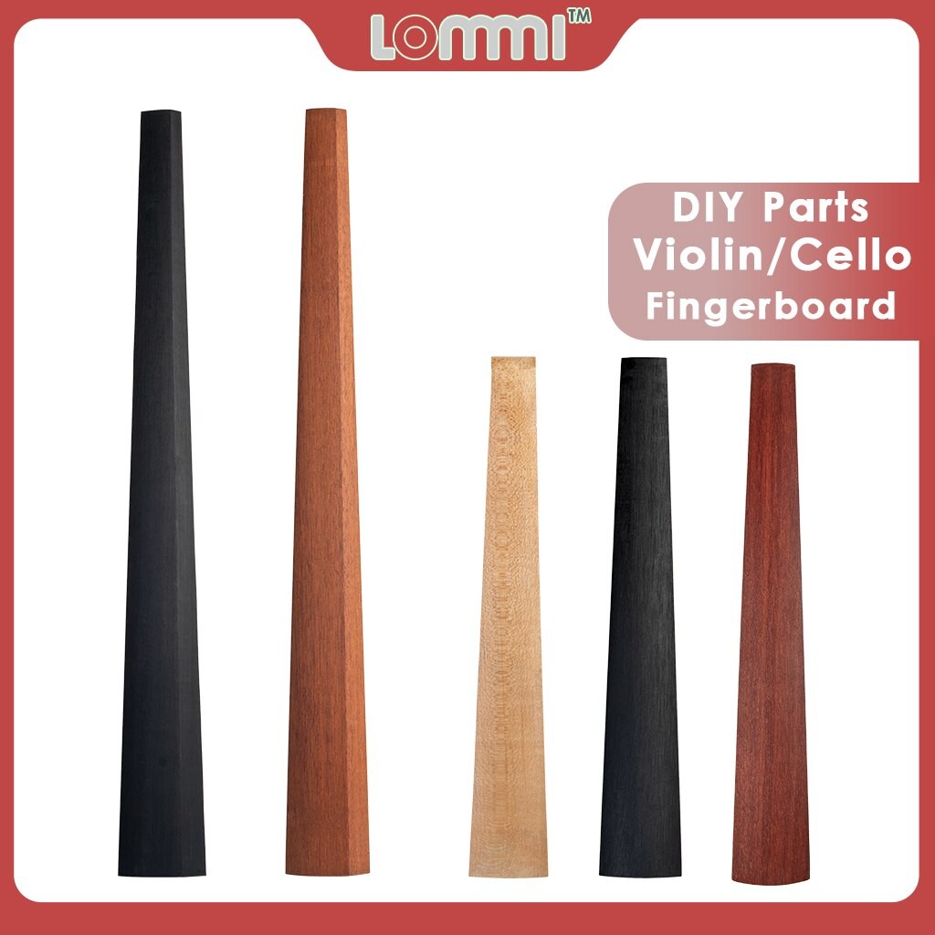 LOMMI – Touche Pour Violon, Violoncelle, érable, Bois De Rose, ébène, Inachevé, Remplacement De PièCES à Faire Soi-même, 4/4