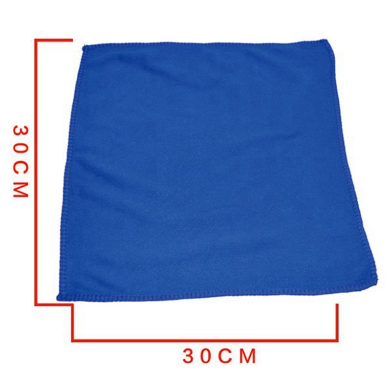 Serviette En Microfibre Absorbante, 100 PièCES, Bleu, Pour L'entretien De La Voiture, La Cuisine, La Maison, Le Lavage