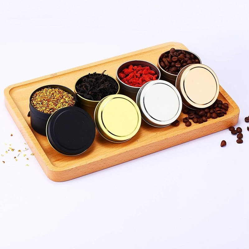! 24 PièCES Bougies 4 Oz Photophore, Boîtes De Conserve En Métal Bougie À Bricoler Soi-Même Les Boîtes VIDES Rond Contenants De Bougie Pour Boug