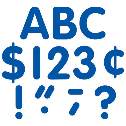 Teacher Created Resources Blue Classic Font 4in Letters 5377
