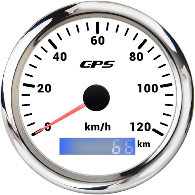 Universal- 85mm GPS Tacho 0-30 Km/h Meilen Mit GPS Antenne Und 7 Farben Hintergrundbeleuchtung Für Stiefel Lkw Auto thumbnail