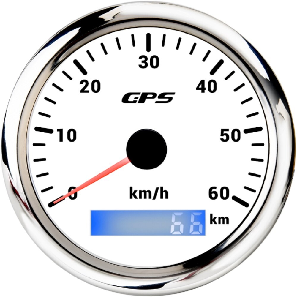 Universal- 85mm GPS Tacho 0-30 Km/h Meilen Mit GPS Antenne Und 7 Farben Hintergrundbeleuchtung Für Stiefel Lkw Auto