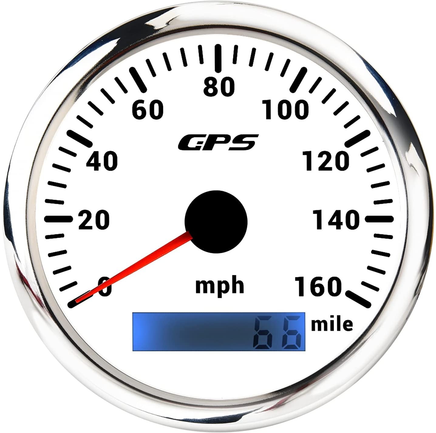 Universal- 85mm GPS Tacho 0-30 Km/h Meilen Mit GPS Antenne Und 7 Farben Hintergrundbeleuchtung Für Stiefel Lkw Auto thumbnail