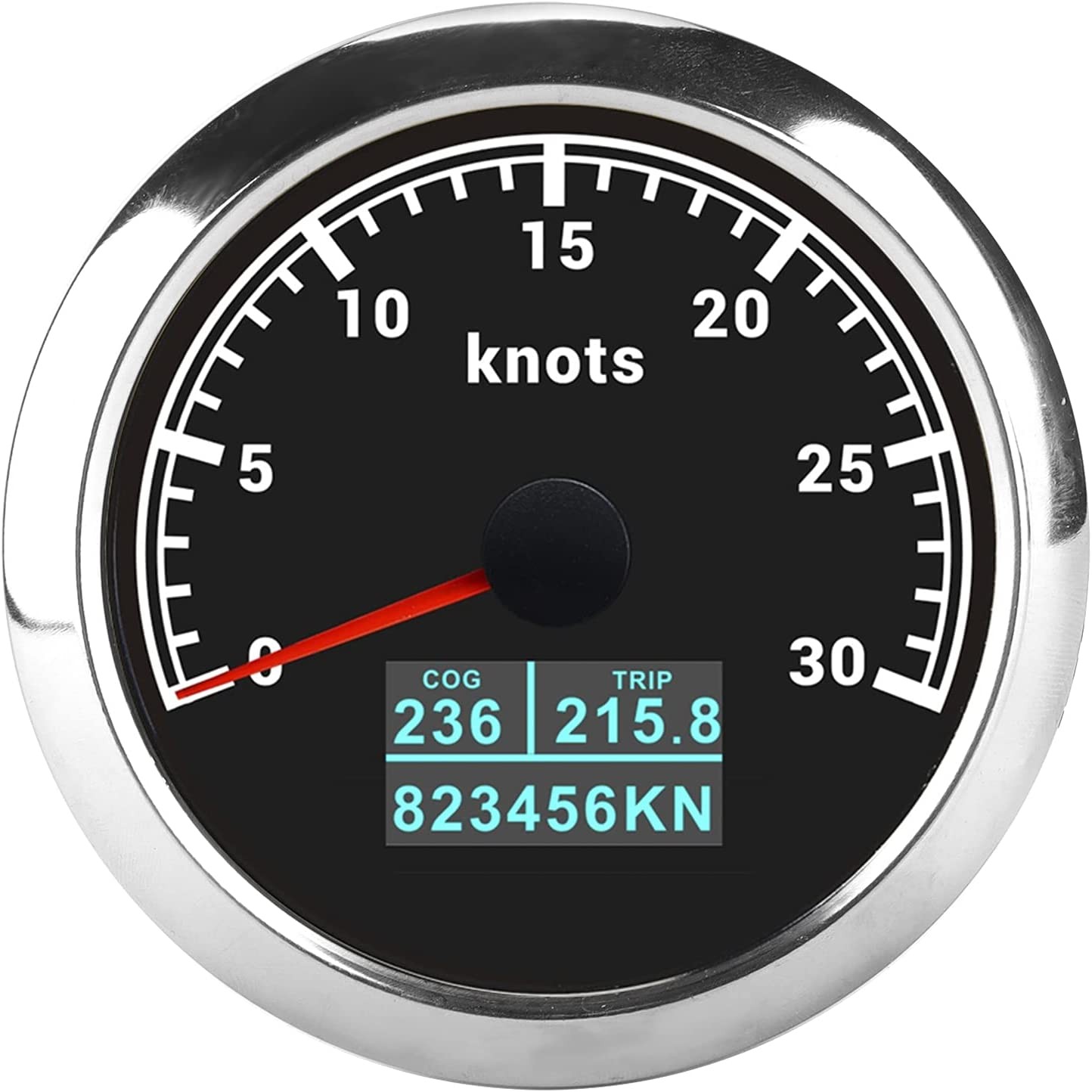 Neue 85mm GPS Tacho 30/60 Knoten 60/80/120/160/200 MPH 60/120/200 KM/H Mit 7 Farben Hintergrundbeleuchtung Für Auto Stiefel Motorrad thumbnail