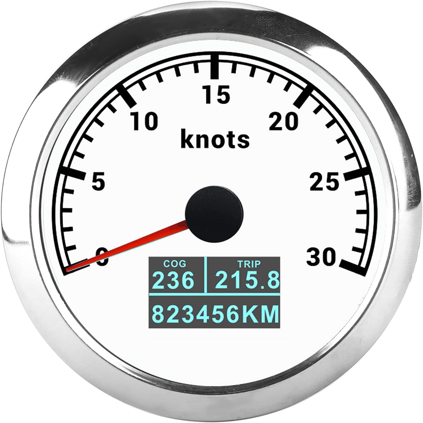 Neue 85mm GPS Tacho 30/60 Knoten 60/80/120/160/200 MPH 60/120/200 KM/H Mit 7 Farben Hintergrundbeleuchtung Für Auto Stiefel Motorrad thumbnail