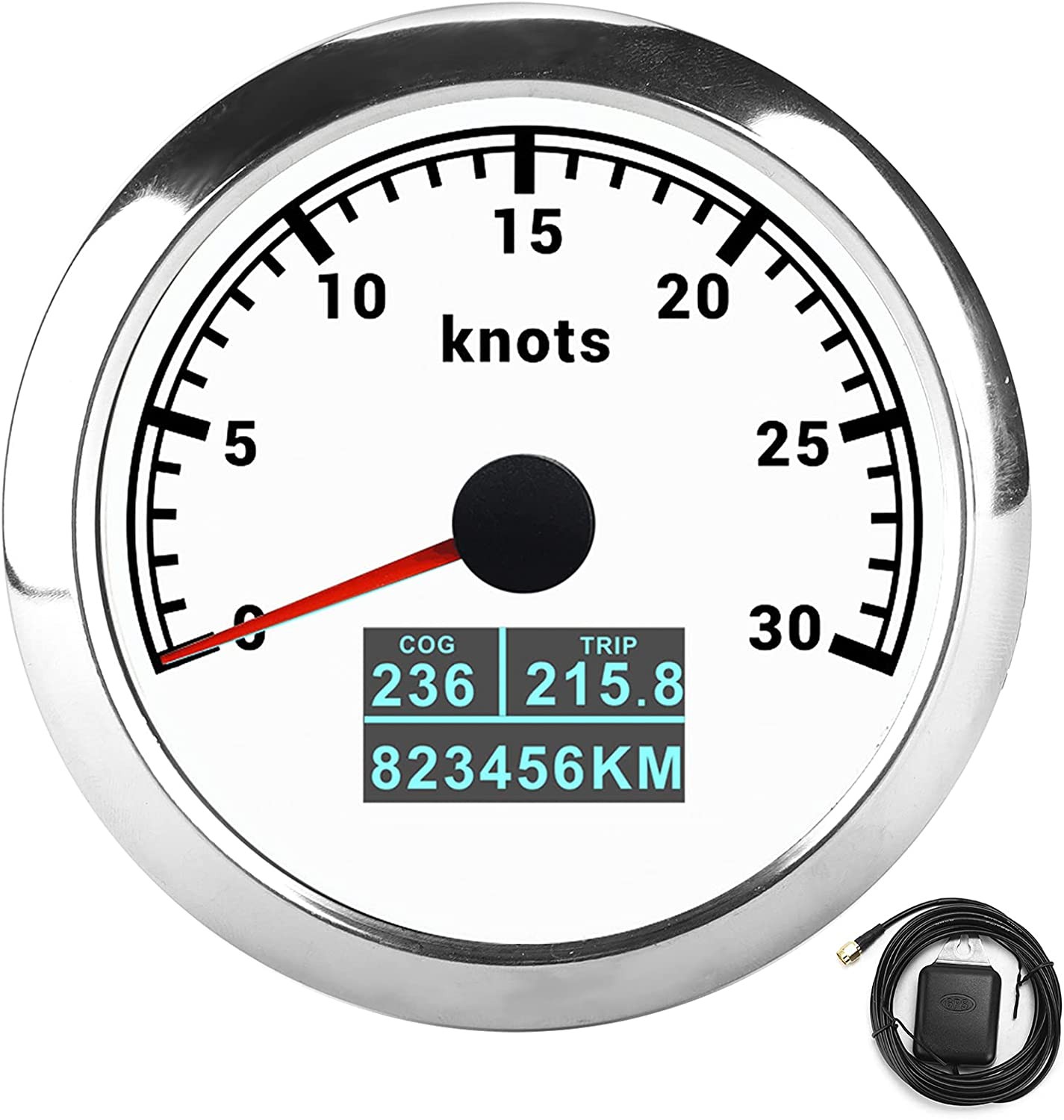 Neue 85mm GPS Tacho 30/60 Knoten 60/80/120/160/200 MPH 60/120/200 KM/H Mit 7 Farben Hintergrundbeleuchtung Für Auto Stiefel Motorrad